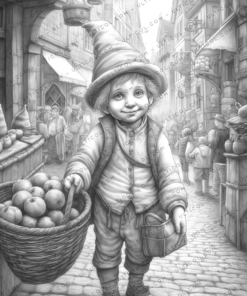 Gnomes Life Coloring Book