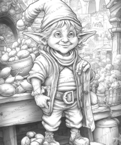 Gnomes Life Coloring Book