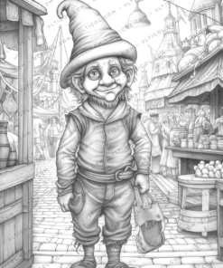 Gnomes Life Coloring Book