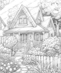 Cottage Gardens Coloring Pages