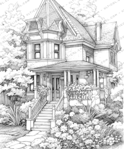 Cottage Gardens Coloring Pages