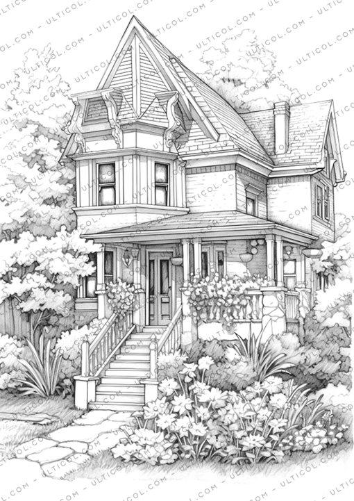 Cottage Gardens Coloring Pages