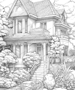 Cottage Gardens Coloring Pages