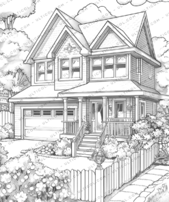 Cottage Gardens Coloring Pages