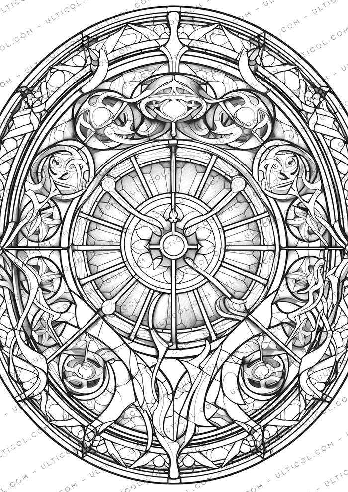 Stained Glass Coloring