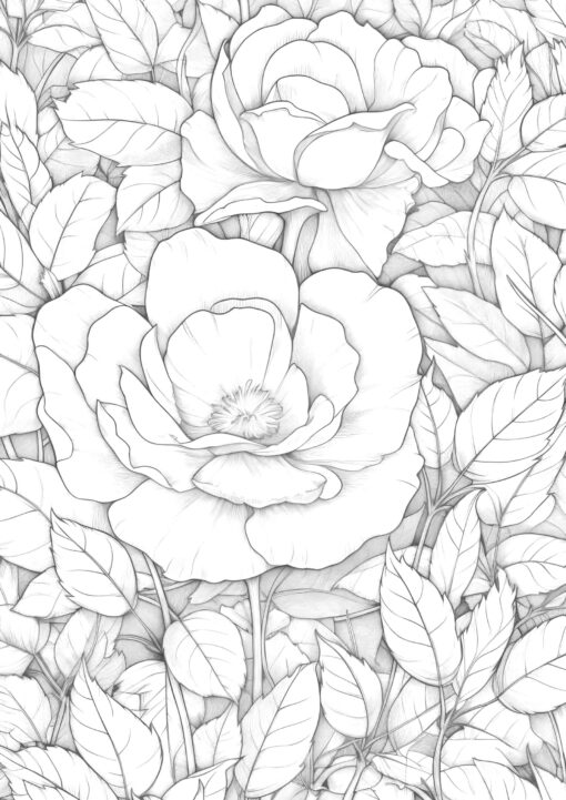 Roses Coloring
