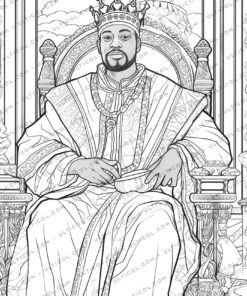 African Kings Coloring