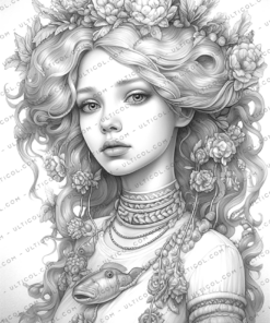 Women of the Zodiac Signs Coloring Book
