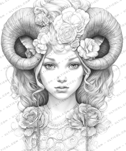 Women of the Zodiac Signs Coloring Book