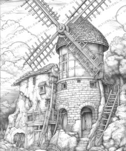 Windmill Coloring