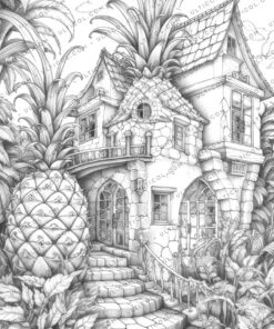Pineapple Houses Coloring