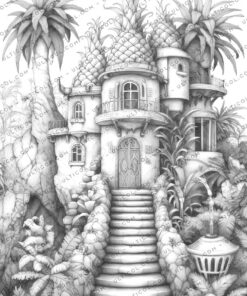 Pineapple Houses Coloring
