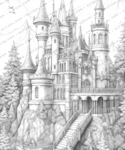 Fantasy Castle Coloring Pages