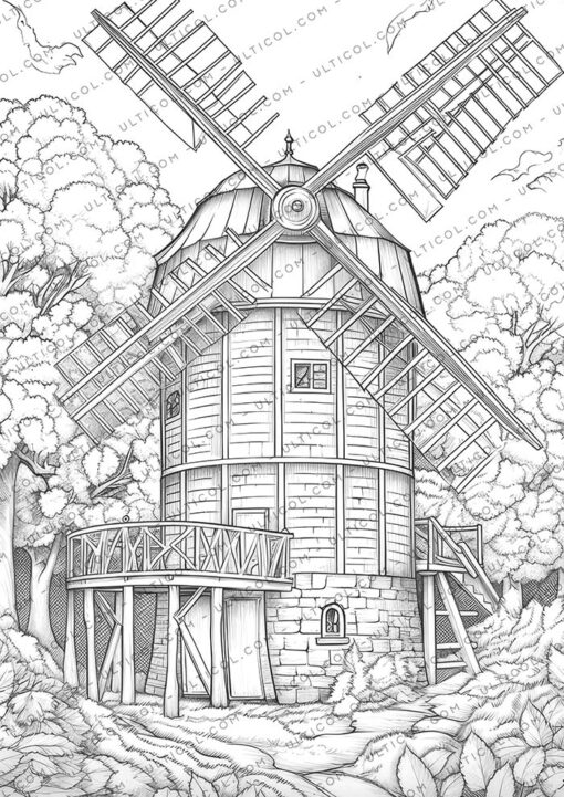 Windmill Coloring