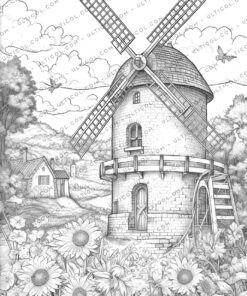 Windmill Coloring