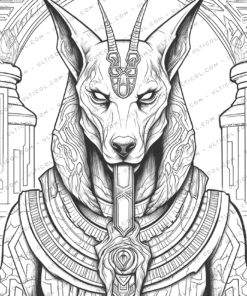 Egyptian Gods Coloring Book