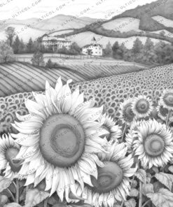 Sunflowers Coloring