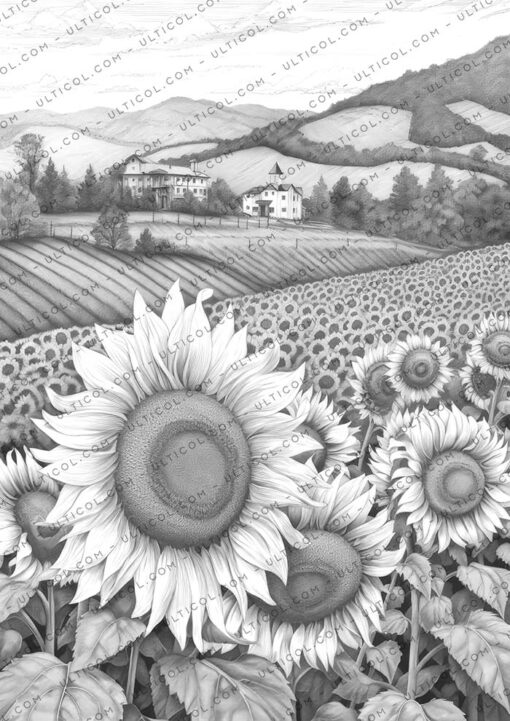 Sunflowers Coloring