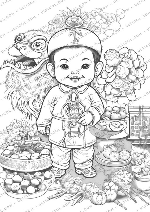 Chinese New Year Coloring