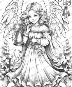 Christmas Angel Coloring