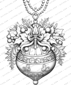 Christmas Baubles Coloring Pages