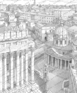 Roman Architecture Coloring