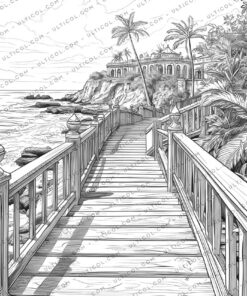 Coastal Landscapes Coloring