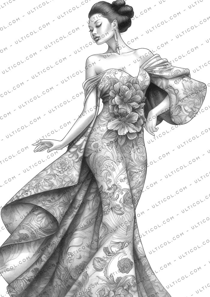 Afro Models Coloring