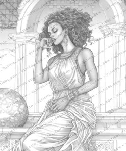 Afro Models Coloring