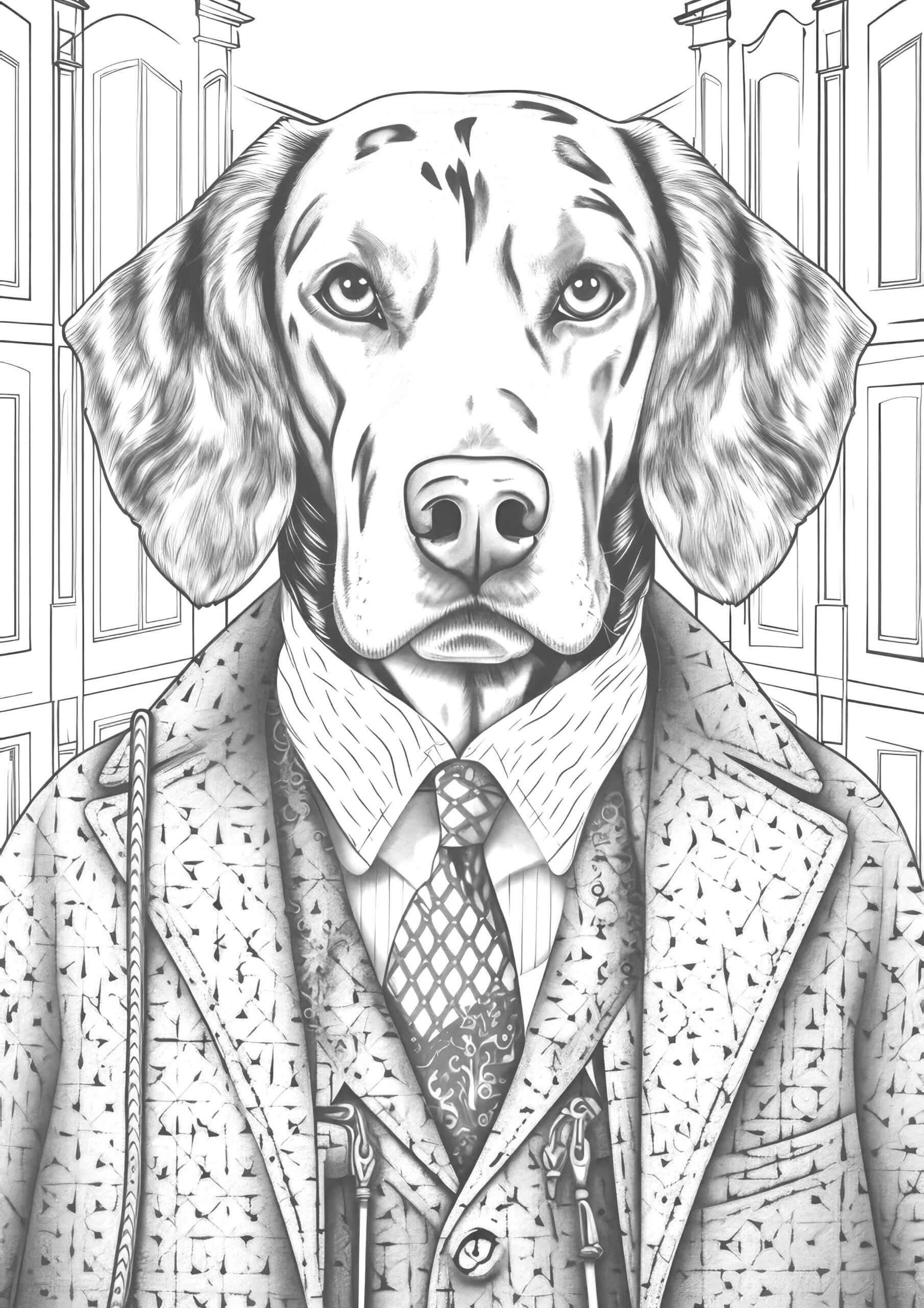 Fashion Dogs Coloring