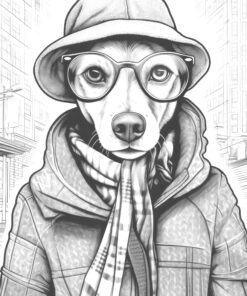 Fashion Dogs Coloring