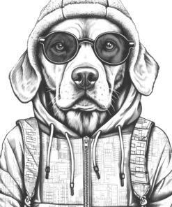 Fashion Dogs Coloring