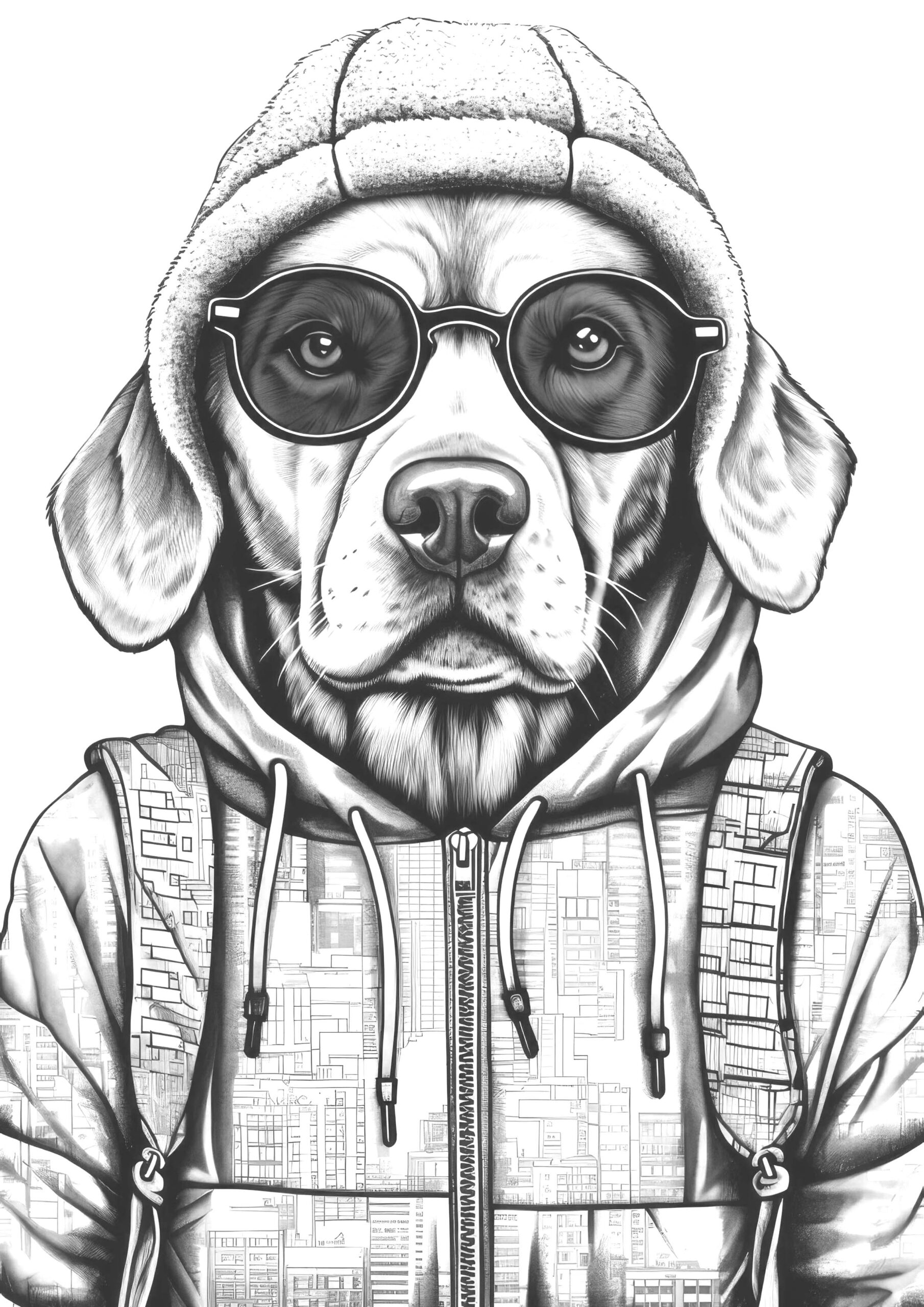 Fashion Dogs Coloring