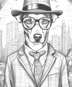 Fashion Dogs Coloring