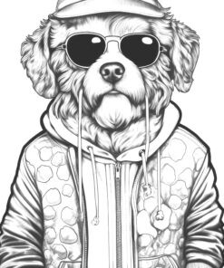 Fashion Dogs Coloring