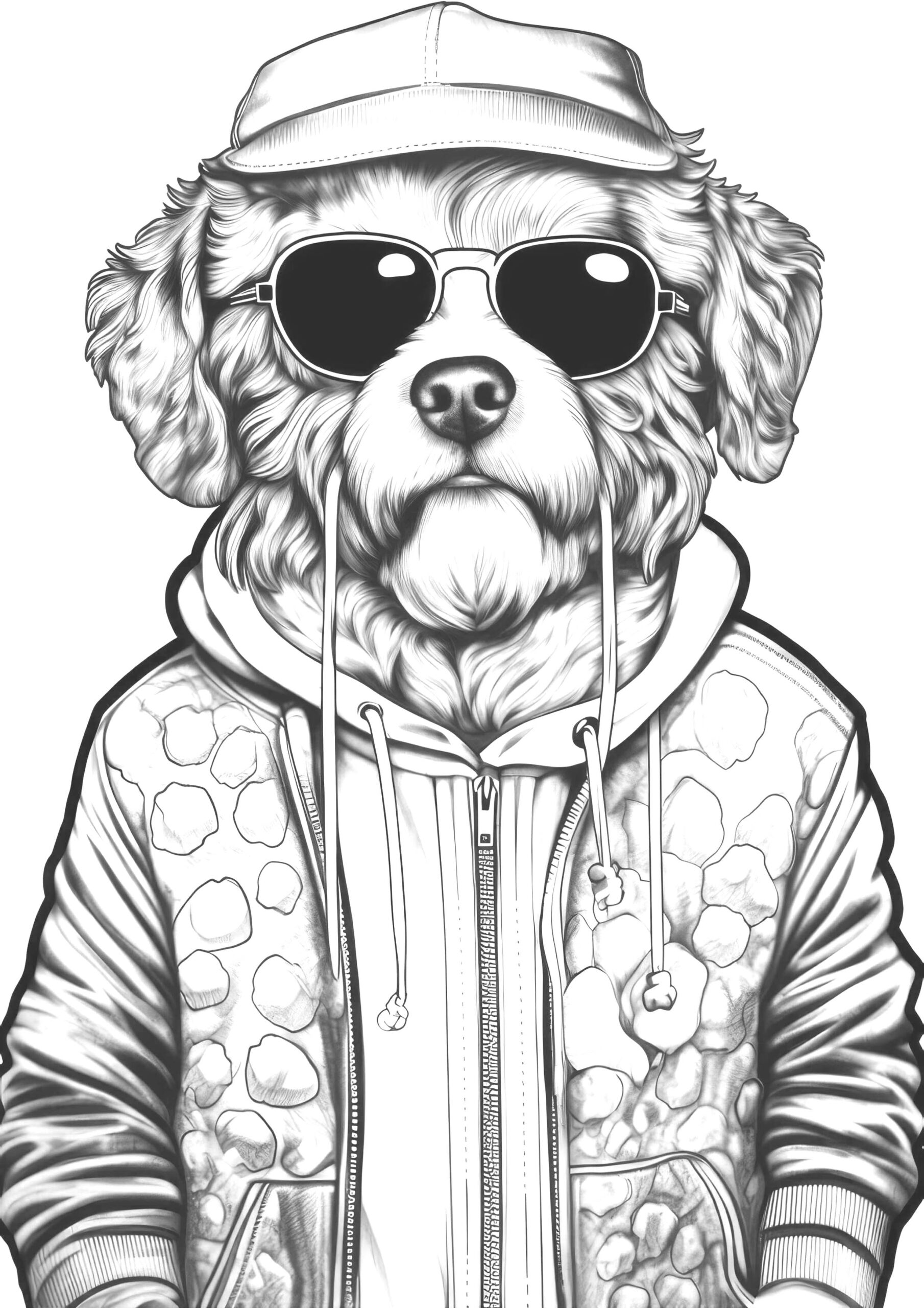 Fashion Dogs Coloring