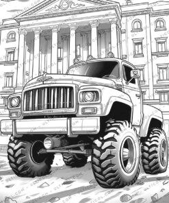 monster truck Coloring