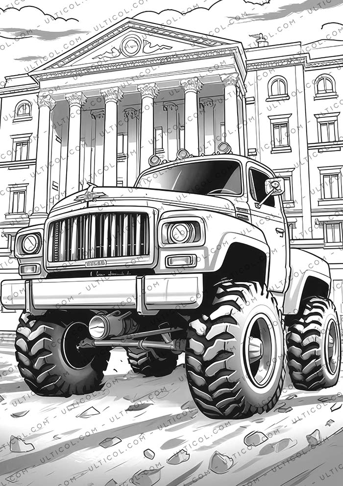 monster truck Coloring