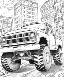 monster truck Coloring
