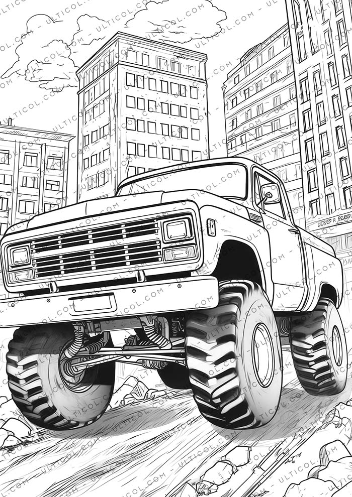 monster truck Coloring