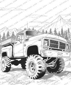 monster truck Coloring