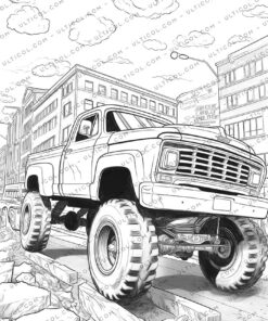 monster truck Coloring