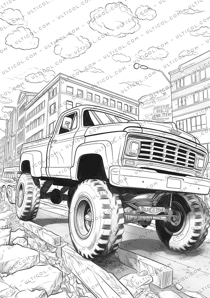 monster truck Coloring