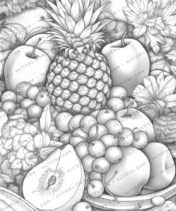 Fruit Paradise Coloring