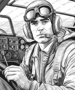 Pilot Coloring Pages