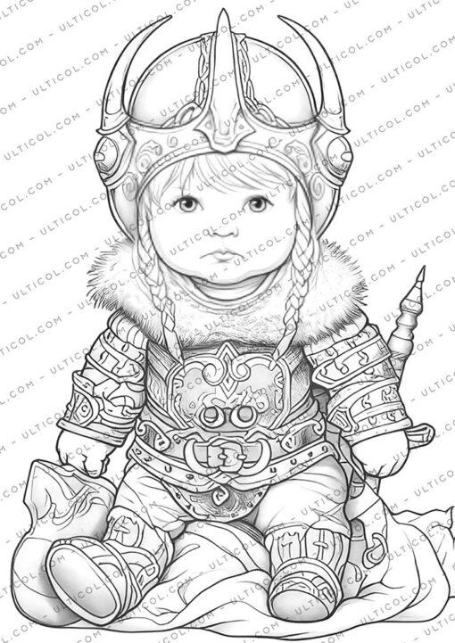 Viking Children Coloring