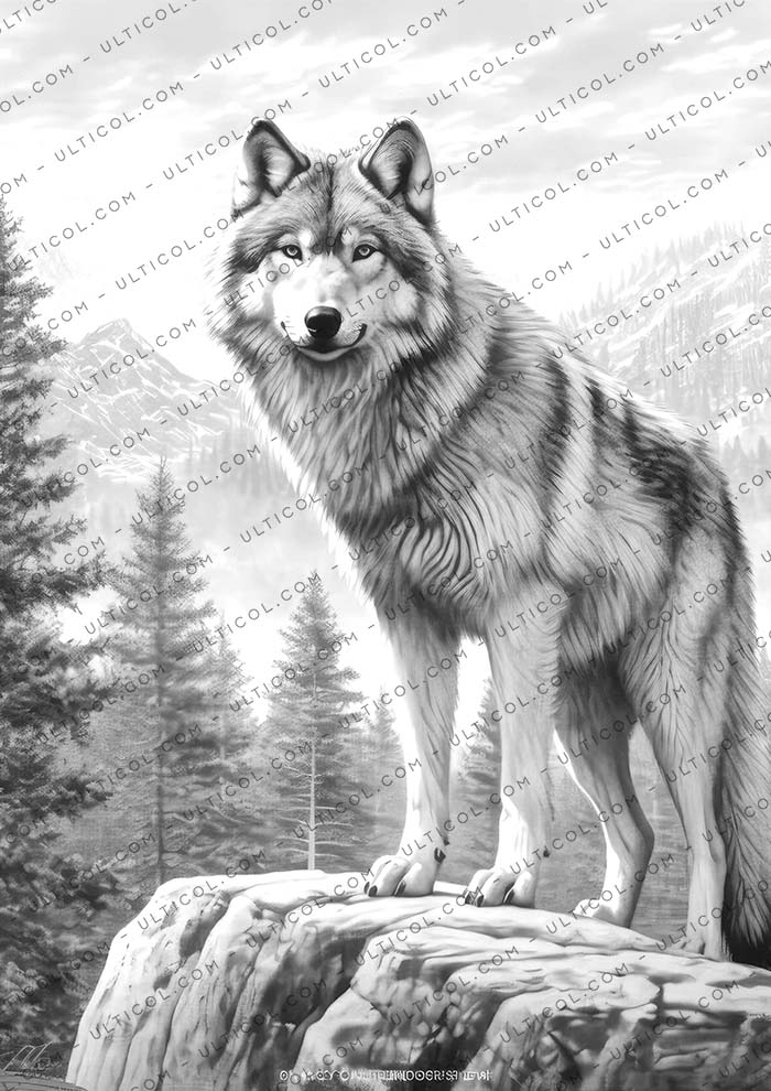 The Wild Wolf Coloring