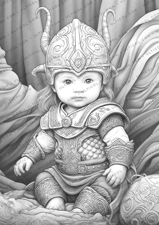 Viking Children Coloring