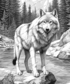 The Wild Wolf Coloring
