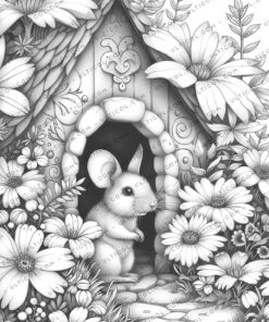 Mouse houses Coloring